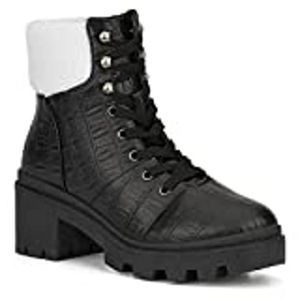 OLIVE MILLER Alie WOMEN Sherpa Cuff Boot Black size 9